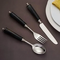 Edelstahl-Besteckset - Tafelbesteck Gabel Messer Löffel