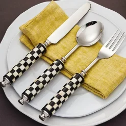 Edelstahl-Besteckset - Tafelbesteck Gabel Messer Löffel