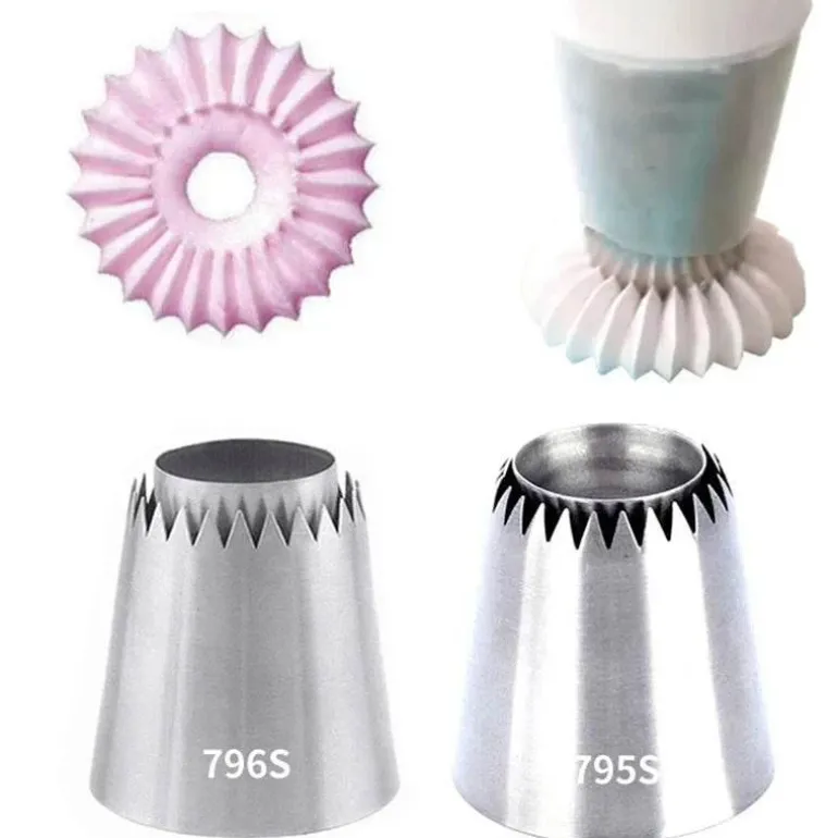 Edelstahl-Kuchendekorationsspitzen-Set – Spritztüllen zum Backen