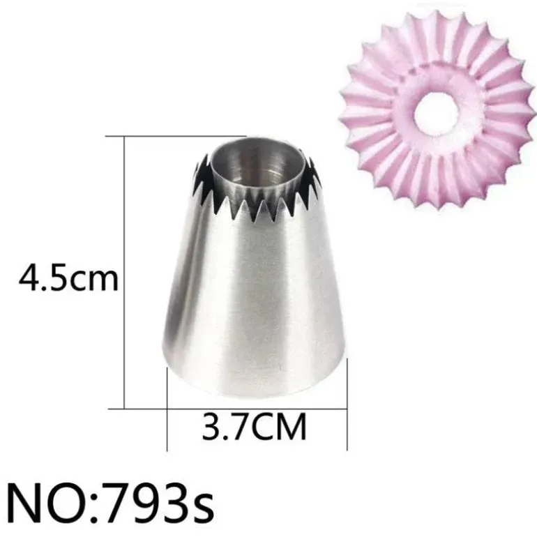 Edelstahl-Kuchendekorationsspitzen-Set – Spritztüllen zum Backen
