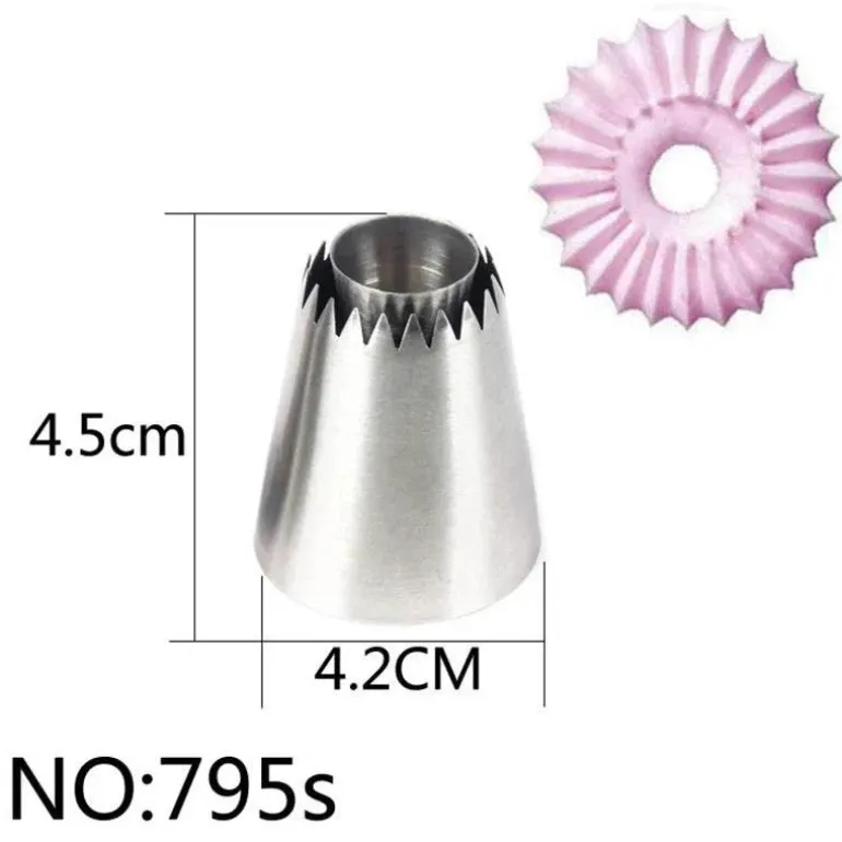 Edelstahl-Kuchendekorationsspitzen-Set – Spritztüllen zum Backen