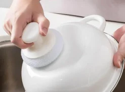 Edelstahl-Kugelbürste – einfaches Geschirrspülwerkzeug