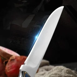 Edelstahlmesser mit robustem Holzgriff