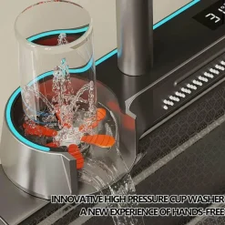 Edelstahl-Wasserfallspüle – Nano-Wabendesign