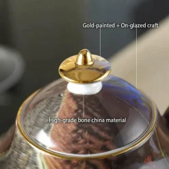 Edle Teekanne aus Bone China – Europäisches Porzellan für Teeliebhaber