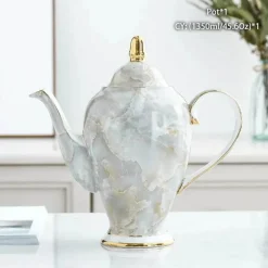 Edle Teekanne aus Bone China – Europäisches Porzellan für Teeliebhaber