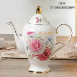 Edle Teekanne aus Bone China – Europäisches Porzellan für Teeliebhaber