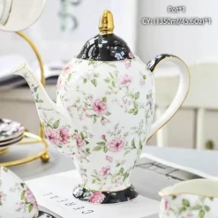 Edle Teekanne aus Bone China – Europäisches Porzellan für Teeliebhaber