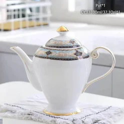 Edle Teekanne aus Bone China – Europäisches Porzellan für Teeliebhaber