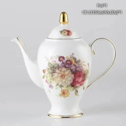 Edle Teekanne aus Bone China – Europäisches Porzellan für Teeliebhaber