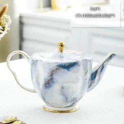 Edle Teekanne aus Bone China – Europäisches Porzellan für Teeliebhaber