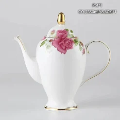 Edle Teekanne aus Bone China – Europäisches Porzellan für Teeliebhaber