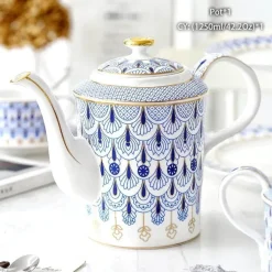 Edle Teekanne aus Bone China – Europäisches Porzellan für Teeliebhaber