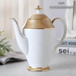 Edle Teekanne aus Bone China – Europäisches Porzellan für Teeliebhaber