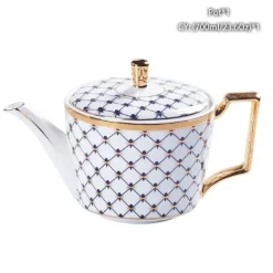 Edle Teekanne aus Bone China – Europäisches Porzellan für Teeliebhaber