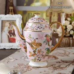 Edle Teekanne aus Bone China – Europäisches Porzellan für Teeliebhaber