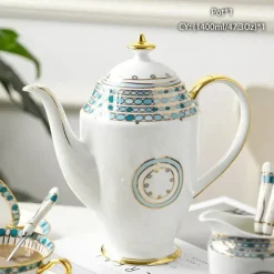 Edle Teekanne aus Bone China – Europäisches Porzellan für Teeliebhaber