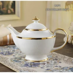 Edle Teekanne aus Bone China – Europäisches Porzellan für Teeliebhaber