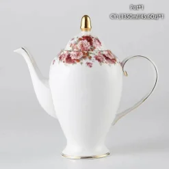 Edle Teekanne aus Bone China – Europäisches Porzellan für Teeliebhaber