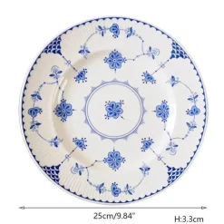 Edler Keramik-Essteller – Stilvoller Steak-Salatteller