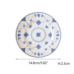 Edler Keramik-Essteller – Stilvoller Steak-Salatteller
