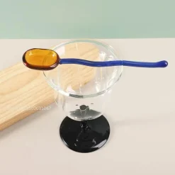 Edles Dessertlöffel-Set aus Glas – Stilvolles Servierbesteck für Desserts