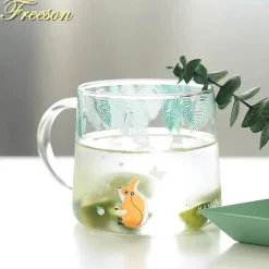 Eichhörnchen-Kaffeetasse – 320 ml, hitzebeständig, für Tee und Bier