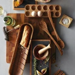 Eier-Aufbewahrungsbox aus Holz – Rustikaler Küchen-Organizer