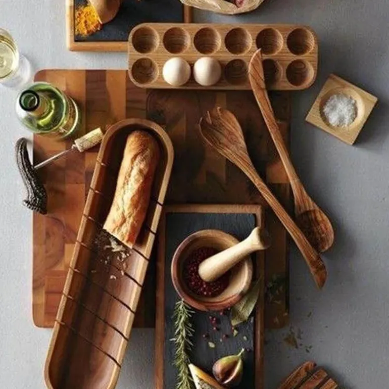 Eier-Aufbewahrungsbox aus Holz – Rustikaler Küchen-Organizer