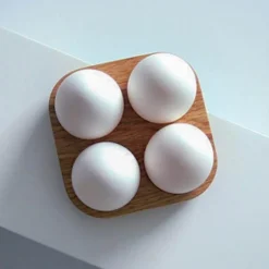 Eier-Aufbewahrungsbox aus Holz – Rustikaler Küchen-Organizer