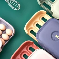 Eieraufbewahrungsschublade - Stapelbarer Kühlschrank-Organizer