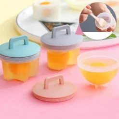 Eierkocher aus Silikon – 4er-Pack Dampfgarformen für perfekte Eier