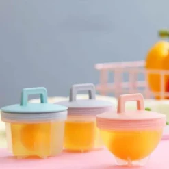 Eierkocher aus Silikon – 4er-Pack Dampfgarformen für perfekte Eier