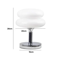Eierkuchen-Schreibtischlampe aus Glas – Moderne, stilvolle Beleuchtung für Ihr Zuhause