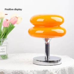 Eierkuchen-Schreibtischlampe aus Glas – Moderne, stilvolle Beleuchtung für Ihr Zuhause