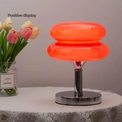 Eierkuchen-Schreibtischlampe aus Glas – Moderne, stilvolle Beleuchtung für Ihr Zuhause