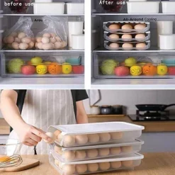 Eier-Organizer – automatisch rollender Aufbewahrungsbehälter