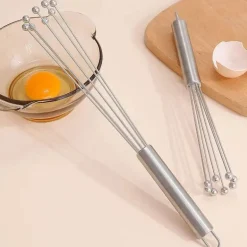 Eierschläger aus Edelstahl – langlebiger Schneebesenmixer für müheloses Backen und Kochen