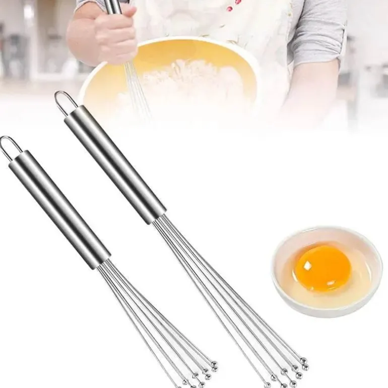 Eierschläger aus Edelstahl – langlebiger Schneebesenmixer für müheloses Backen und Kochen