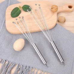 Eierschläger aus Edelstahl – langlebiger Schneebesenmixer für müheloses Backen und Kochen
