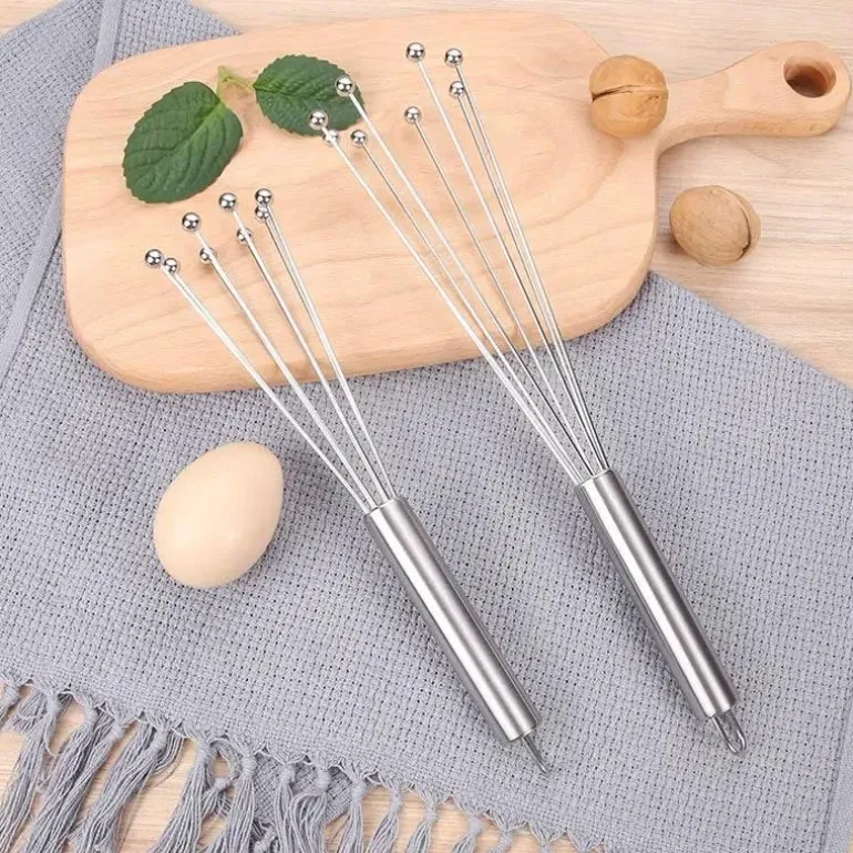 Eierschläger aus Edelstahl – langlebiger Schneebesenmixer für müheloses Backen und Kochen