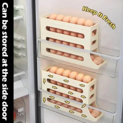 Eierspender-Regal – Kühlschrank-Organizer für frische Eier