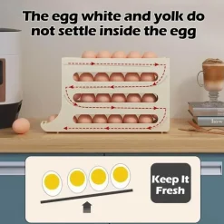 Eierspender-Regal – Kühlschrank-Organizer für frische Eier