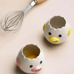 Eiertrenner aus Keramik – Einfaches Werkzeug zum Trennen von Eigelb und Eiweiß