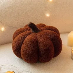 Einfarbiges Kürbiskissen - Dekoratives Herbstkissen