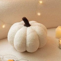 Einfarbiges Kürbiskissen - Dekoratives Herbstkissen