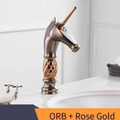 Einhorn-Badezimmerarmatur – Kreative Einzelwaschbeckenarmatur