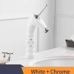 Einhorn-Badezimmerarmatur – Kreative Einzelwaschbeckenarmatur