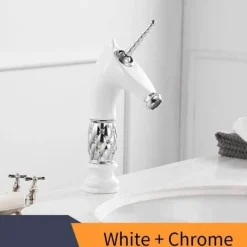 Einhorn-Badezimmerarmatur – Kreative Einzelwaschbeckenarmatur