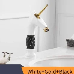 Einhorn-Badezimmerarmatur – Kreative Einzelwaschbeckenarmatur